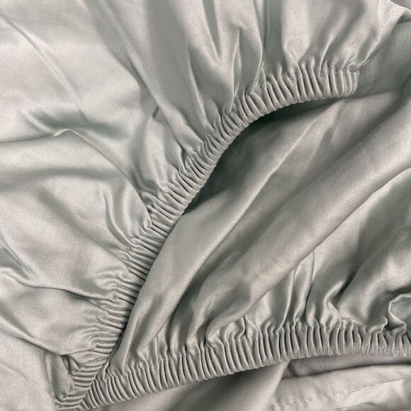 Hotel Collection 680 Thread Count 100% Supima Cotton Fitted Sheet, Lagoon - Picture 4 of 4